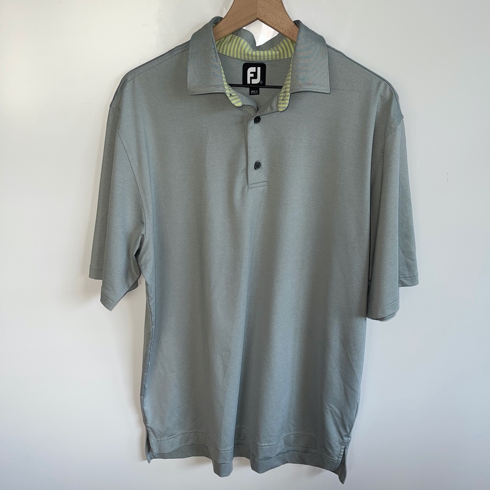 FootJoy Golf Athletic Short Sleeve Button Shirt Size‎ L - Picture 2 of 6